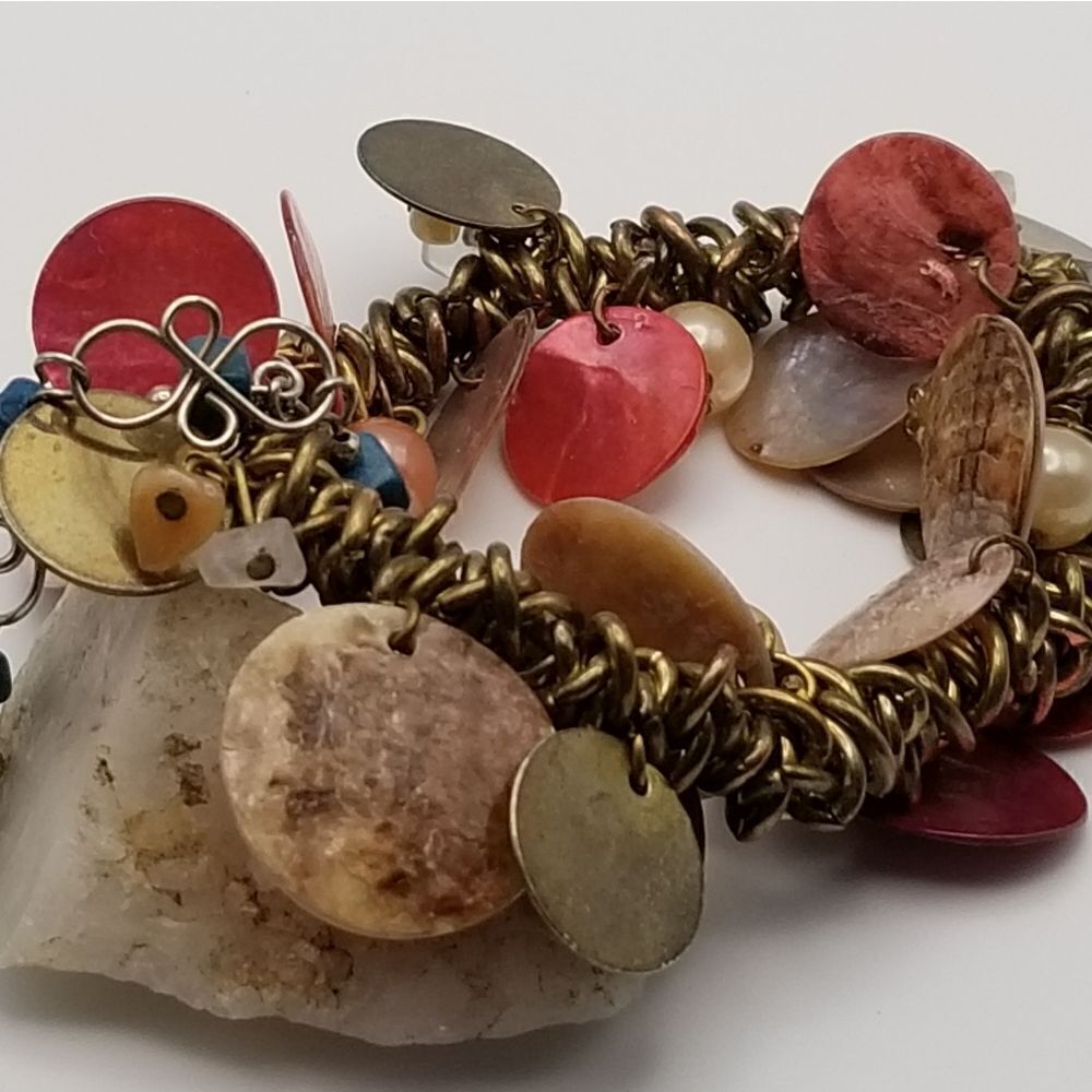 Gypsy jingle sequin bracelet. B418
